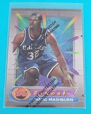 1994-95 Finest #60 Jamal Mashburn Dallas Mavericks BASKETBALL Card F8 - Image 1 of 2