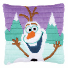 Vervaco Long Stitch Kit: Disney: Cushion: Frozen Olaf