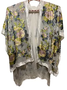 ANTHROPOLOGIE SCIALLE VELLUTO BURNOUT FLOREALE TUTTE LE TAGLIE - Foto 1 di 4