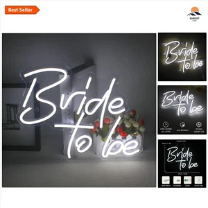 Bride to Be Neon Sign Wall Decor USB LED Wedding Bridal Shower Party - Picture 1 of 16