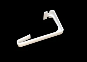 1 RV Designer Like White Plastic Side Curtain Drapery Hold Down Bracket SALE - Picture 1 of 5