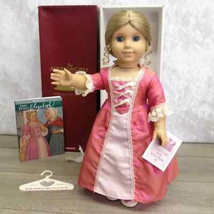 American Girl Pleasant Company Doll ELIZABETH In MEET OUTFIT Earrings Book & BOX - Picture 1 of 10