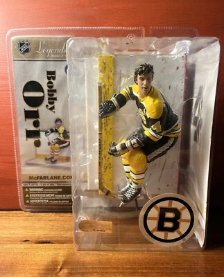 Figura 2006 Bobby Orr in Away Black Boston Bruins NHL McFarlane Legends Serie 3 Foto 1 de 3