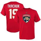 Youth Matthew Tkachuk Red Florida Panthers Player Name & Number T-Shirt
