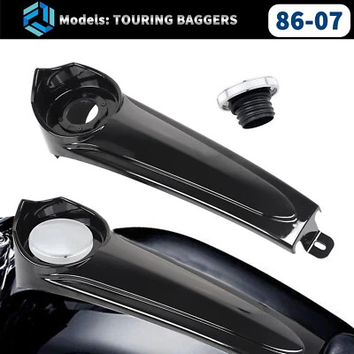 Stretched Dash Panel Gas Tank Cap Kit Fit For Harley Electra Road Glide FLHT Foto 1 de 4