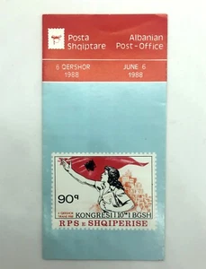 10th Woman Congress. Sc. 2273 Mi. 2361 Circular 1988 Albania booklet - Picture 1 of 4