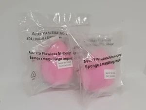 Avon Pro Flawless Makeup Blender Sponge Pink Applicator Sealed Lot of 2 - Picture 1 of 3