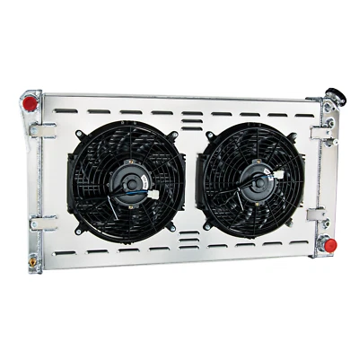 4 Row Radiator Shroud Fan Fits 1991-93 Chevy Caprice Buick Roadmaster V8 W/O EOC Foto 1 de 4