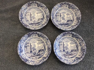 Spode Blue Italian Collection Porcelain Cereal Bowls, Set of 4, 6.5", Blue White - Picture 1 of 11