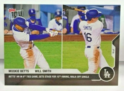 Mookie Betts / Will Smith 2020 Topps Now MLB Baseball #203 - LA DODGERS - SP/509 - Image 1 of 2