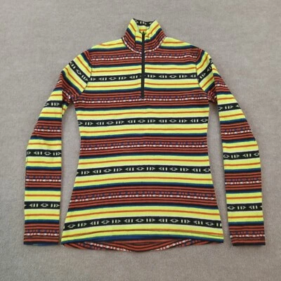Lauren Ralph Lauren Sweatshirt Womens Small Yellow Orange Aztec Stretch Fleece - Image 1 of 4