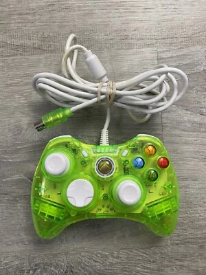Rock Candy Green Wired Controleer Model PL-3760 for Microsoft Xbox 360 Neon🔥 - Image 1 of 4