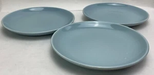 Set Of 3 Russel Wright 6.5” Bread Plates Iroquois Casual China ICE BLUE MCM - Picture 1 of 4