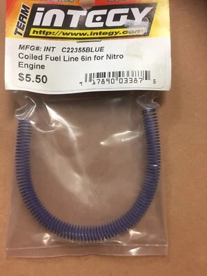 Integy C22355Blue   Coiled Fuel Line Protector 6” For  Nitro Car Integy - Image 1 of 2