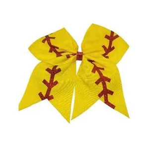 Cheer Softball Bow Ponytail Holder Teen Big Girls Large Hair Bow - Picture 1 of 5