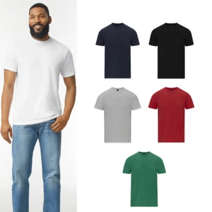 Men's CVC Adult T-shirt 67000 - Gildan Softstyle Classic Fit Tee - Picture 1 of 12