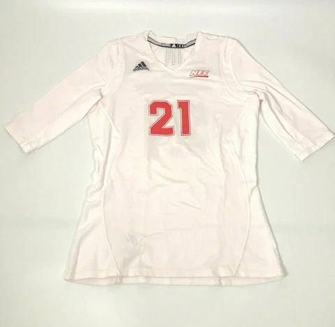 Adidas Sacred Heart Pioneers Womens Jersey M Medium Volleyball White #21 Cover