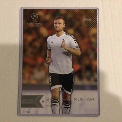 SHKODRAN MUSTAFI #195 5x7 VALENCIA CF 08/10 Made 2015-2016 Topps Champions UEFA - Image 1 of 2