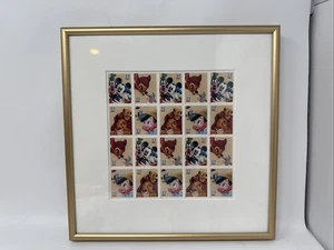 2004 The Art Of Disney Framed Friendship Stamps Custom Framed Set - Picture 1 of 3