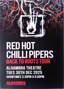 Red Hot Chilli Pipers Back To Roots Dunfermline 2025 New Promotional Promo Flyer - Bild 1 von 1