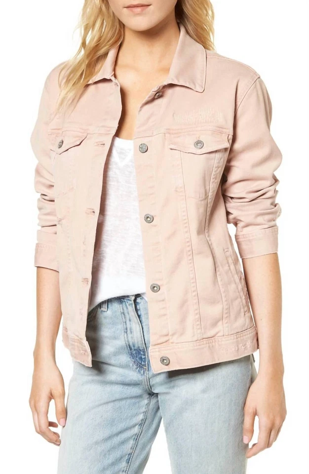 Chaqueta Ag Jeans Adriano Goldschmied Mujer Nancy Años Desgasteada Rosy Rouge Foto 1 de 1