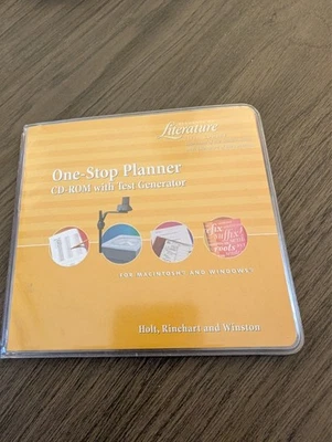 HOLT ELEMENTS OF LITERATURE: Fifth Course ONE-STOP PLANNER CD-ROM 2004 - Image 1 of 2