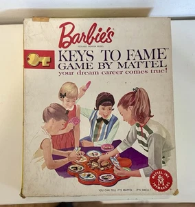 Vintage 1963 Barbie's Key To Fame Board Game Mattel READ - Picture 1 of 24