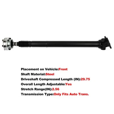 New Front Drive Shaft Assembly For 2005-2006 Jeep Commander Grand Cherokee - Imagem 1 de 4