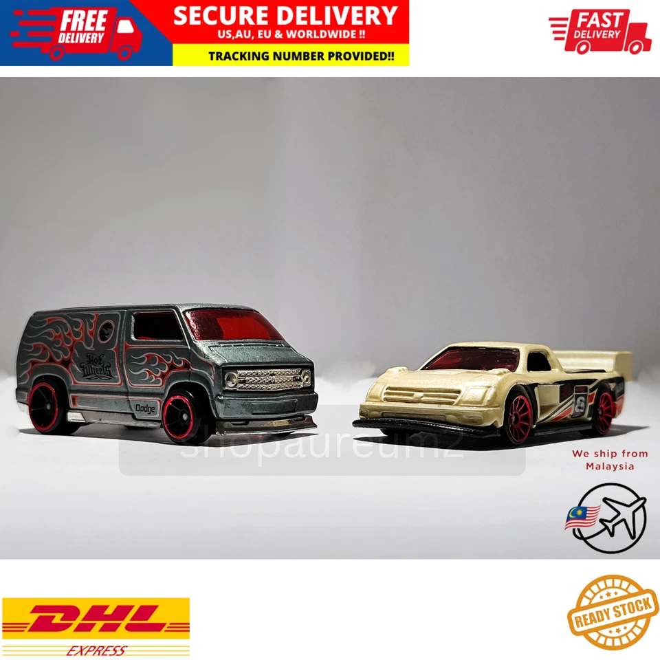 Hot Wheels Dodge-2007 Van Pikes Peak Tacoma, lote 2006 - autos diecast usados sueltos Foto 1 de 4