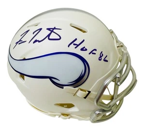 Fran Tarkenton Minnesota Vikings Signed Mini Helmet HOF 86 Speed Beckett COA - Picture 1 of 2