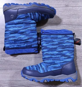 Botas Lands End Niños Grandes Talla 4 Azul Camuflaje Camuflaje Invierno Aislado Zapato para Nieve - Imagen 1 de 9