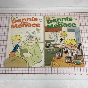 2 Vintage Fawcett Comics Dennis the Menace Nr. 112, 134 Mai 1973 Comic FN - Bild 1 von 7