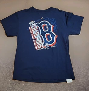 Maglietta Boston Red Sox World Series American League Champions 2013 Uomo Lg - Foto 1 di 6