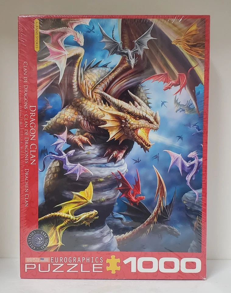 Eurographics Fantasy Dragon Clan Anne Stokes 1000pc Jigsaw Puzzle