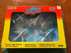 Matchbox Sky Busters Tyco confezione da 5 aerei commerciali e militari - Foto 1 di 5