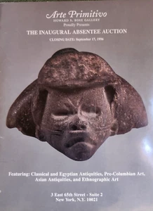 Arte Primitivo Pre-Columbian Egyptian Antiquities Auction Catalog September 1996 - Picture 1 of 7