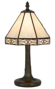 CAL Lighting & Accessories BO-2385AC Tiffany Table Lamp Antique Brass - New - Picture 1 of 2