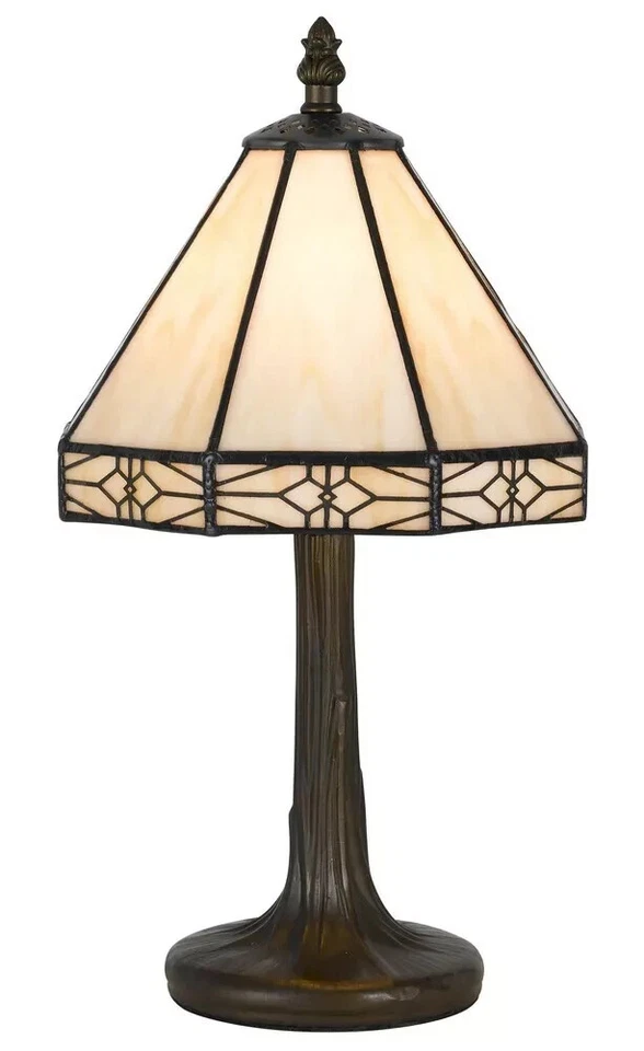 CAL Lighting & Accessories BO-2385AC Tiffany Table Lamp Antique Brass - New - Image 1 of 2