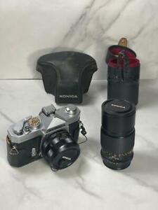 Konica Autoreflex t Camera with Hexanon AR F3.2 135mm Konica AR Mount Lens
