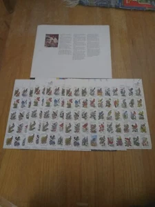 U. S. Stamps 1953-2002 State Birds and Flowers 4 Full Sheets of 50 - Picture 1 of 5