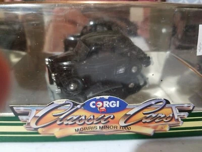 C702/1 BSM CORGI CLASSIC MORRIS MINOR 1000 CAR BOXED Corgi Classic Black - Image 1 of 3