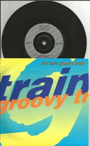 THE FARM Groovy Train w/ RARE MIX Europe Press 7 INCH VINYL 1990 USA seller - Picture 1 of 1