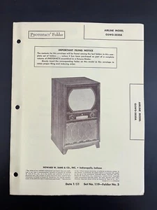 Airline - Model 05WG-3030A - TV - Sams Photofact Manual - 1951 - Picture 1 of 1