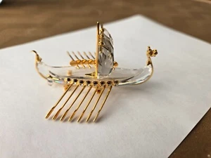 Swarovski Figur Crystal Memories Gold Journeys Wikingerschiff 267879 - Bild 1 von 6