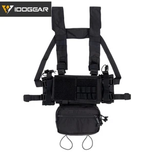 IDOGEAR Modular Tactical Chest Rig Tactical Vest MK3 Full Set w/ 5.56 Mag Pouch - Picture 1 of 16
