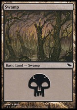 1x Swamp (292) MTG Shadowmoor NM Magic Regular