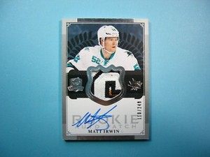 2013/14 UPPER DECK THE CUP PATCH AUTO HOCKEY CARD #143 MATT IRWIN ROOKIE 110/249