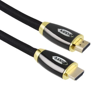 10m HDMI Kabel 4K High Speed V2.0 Ultra HD vergoldet 3D TV Leitung schwarz 2160p - Bild 1 von 5