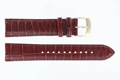 Correa de reloj Seiko SPC088J1 y SPC088P1 marrón 20 mm cuero de becerro genuino nuevo Foto 1 de 2