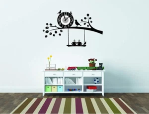 Reloj de Pared 3D Moderno Hágalo Usted Mismo Árbol Pájaros Adhesivo Salón Comedor Arte Diseño Decoración - Imagen 1 de 4